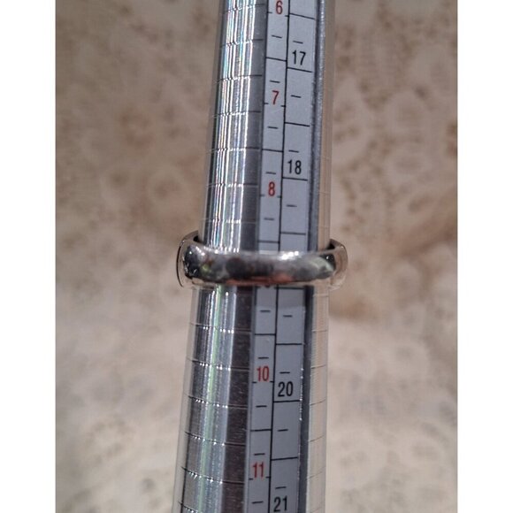 Lia Sophia Silver & Gold Tone Oval Statement Ring With Faceted Amber Stone - Picture 5 of 5